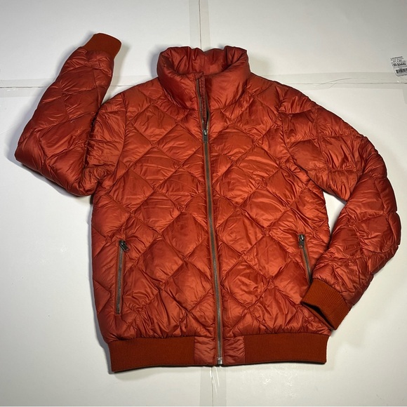 Patagonia Worn Wear Women’s Small Prow Bomber Jacket Quilted Down Roots Red 2017 - Picture 11 of 16